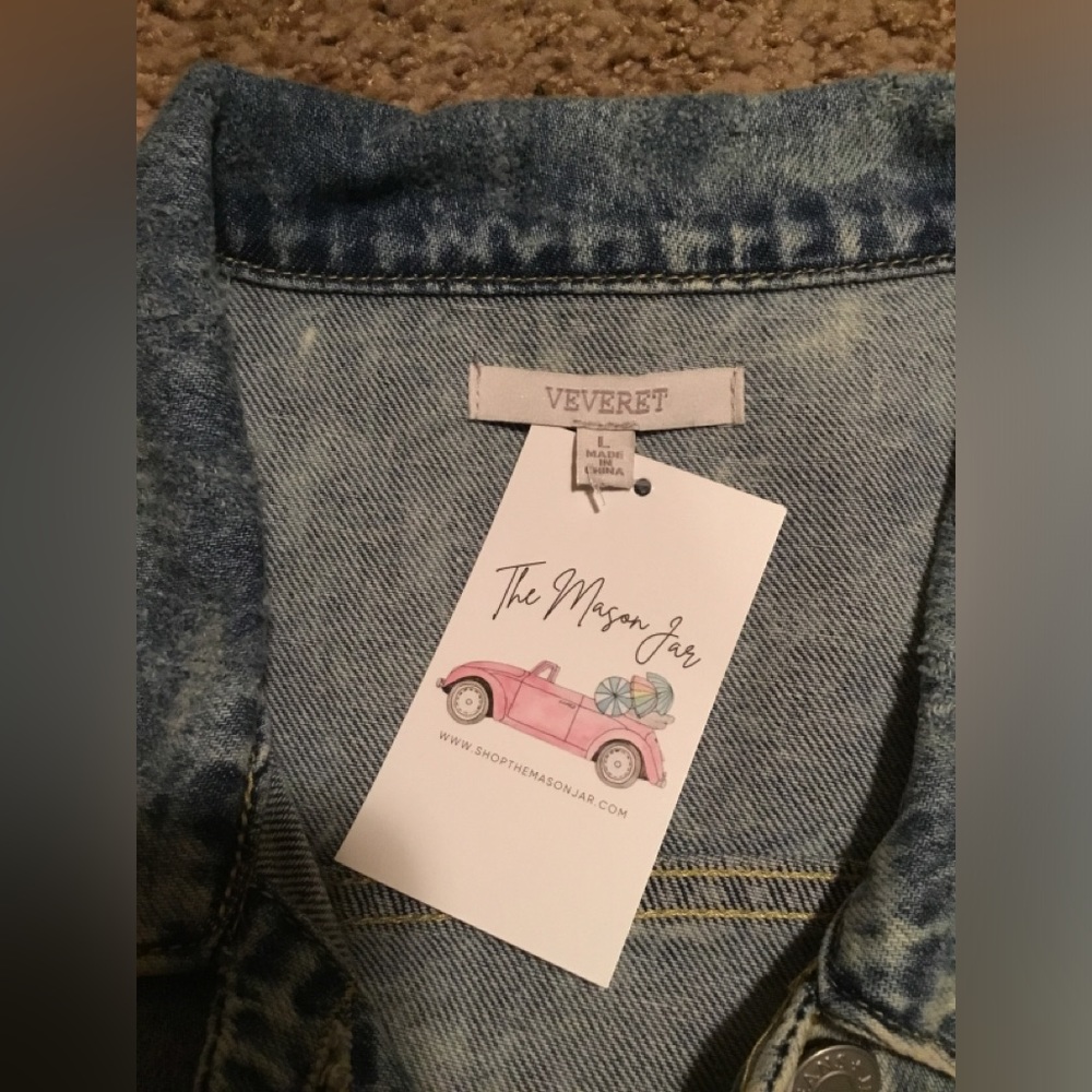 Distressed Jean Jacket - Picture 3 of 5
